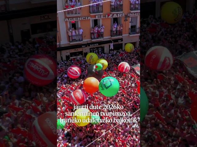 Larrialdietako langileek piztu dute sanferminetako metxa bideoaren irudi txikia