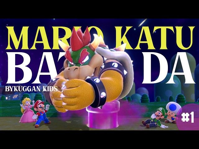 MARIO KATU BAT DA | SUPER MARIO 3D WORLD | #1 | BYKUGGAN KIDS bideoaren irudi txikia