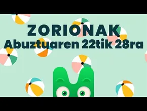 ZORIONAK ZURI - ABUZTUAREN 22TIK 28RA - MAKUSI KLUBA bideoaren irudi txikia