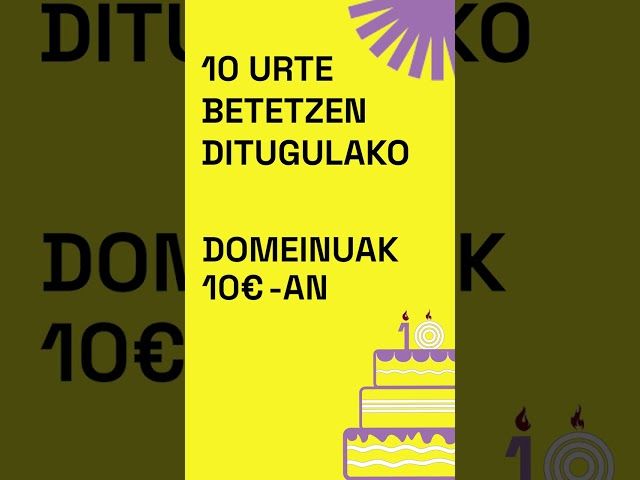 🎉 PUNTUEUSen 10 URTE BETE DITUGU ETA ZUREKIN OSPATU NAHI DUGU. bideoaren irudi txikia