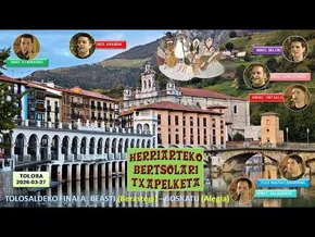 H. Bertsolari Txapelketa (Tolosaldeko finala) (Beasti eta Boskatu (Tolosa, 2026-03-27) (1,26'06'') bideoaren irudi txikia