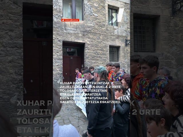2 urte Xuhar Pazos gaztea begian tirokatu zuenetik Ertzaintzak Tolosako inauterietan bideoaren irudi txikia