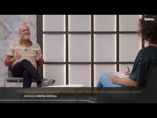 Juankar Olaeta: 'Kristau eskolok debekatuta dugu, legez, irakaskuntzagatik familiei dirua kobratzea' bideoaren irudi txikia