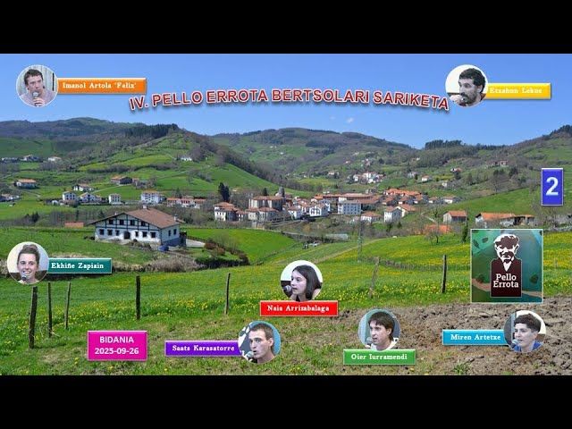 IV. Pello Errota Bertsolarien Sariketa (Bidania, 2025-09-26) (2) (42'10'') bideoaren irudi txikia