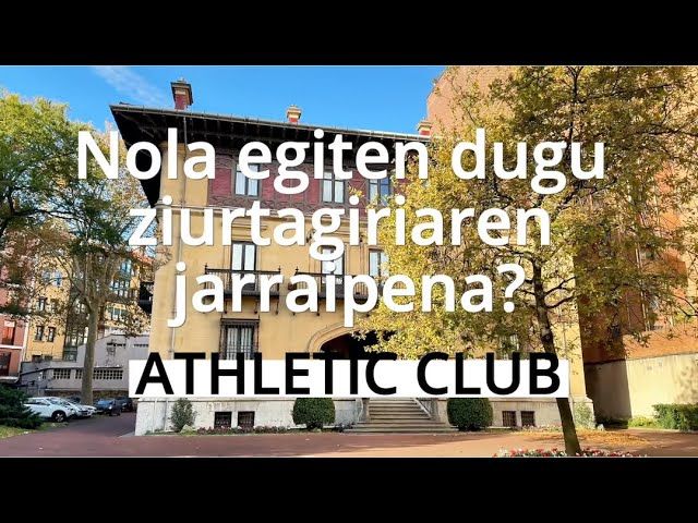 Nola egiten dugu ziurtagiriaren jarraipena? | ATHLETIC CLUB bideoaren irudi txikia