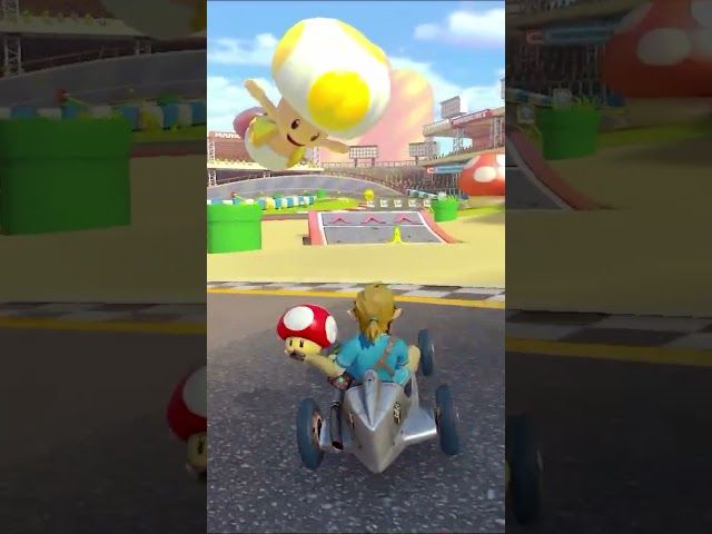 LINK LASTERKETAN | MARIOKART 8 DELUXE | #4 | BYKUGGAN KIDS | SHORT #7 #mario #nintendo #gaming bideoaren irudi txikia