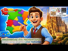 🗺️ Espainiako Erkidegoak, Probintziak eta Hiriburuak | Lehen Hezkuntza (LH) edukiaren irudi txikia