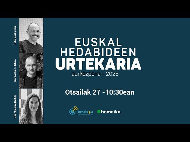 Euskal hedabideen urtekariaren aurkezpena bideoaren irudi txikia