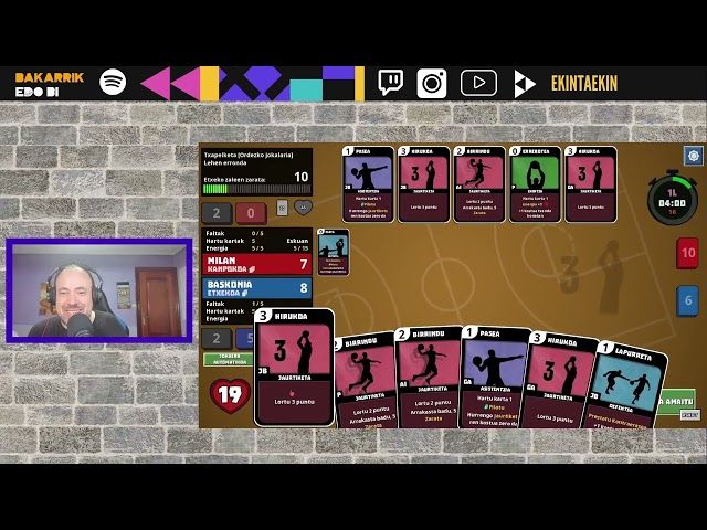 Clutchtime: basketball deckbuilder euskaraz jolastu daiteke! bideoaren irudi txikia
