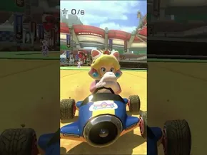 PEACH PROBATZEN | MARIOKART 8 DELUXE | #9 | BYKUGGAN KIDS | SHORT #7 #mario #nintendo #gaming bideoaren irudi txikia