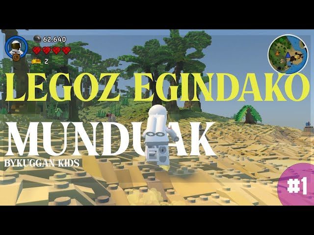 LEGOZ EGINDAKO MUNDUAK | LEGO WORLDS | #1 | BYKUGGAN KIDS bideoaren irudi txikia