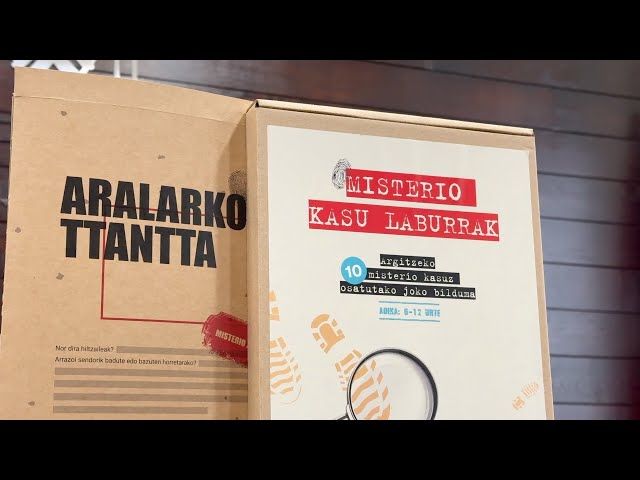 Euskarazko lehen misterio jolasak aurkeztu dituzte BERRIAk eta Txintxa Jolasak elkarteak bideoaren irudi txikia