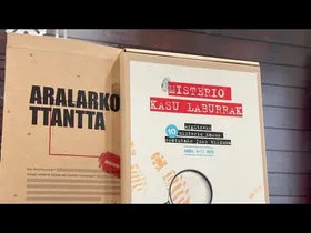 Euskarazko lehen misterio jolasak aurkeztu dituzte BERRIAk eta Txintxa Jolasak elkarteak edukiaren irudi txikia