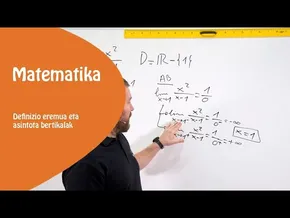 Funtzioak. Definizio Eremua eta Asintota Bertikalak bideoaren irudi txikia