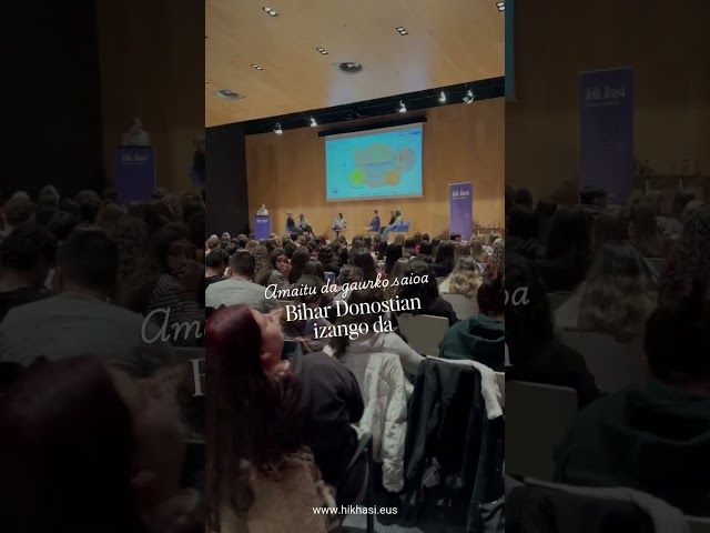 Amaitu da gaurko saioa. Bihar Donostian izango da eta 200 lagun elkartuko gara bideoaren irudi txikia