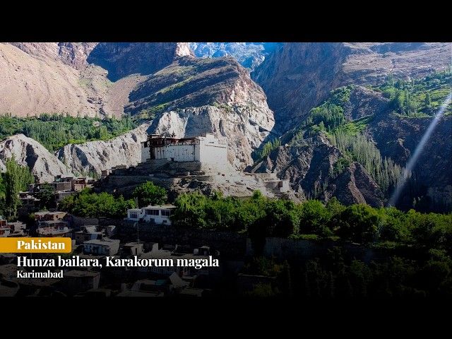 Hunza bailara, Karakorum magala | Karimabad | Pakistan bideoaren irudi txikia