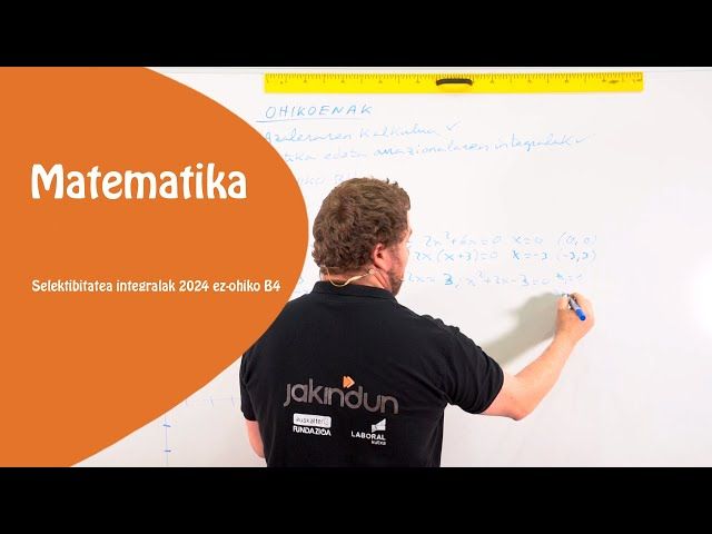 Selektibitatea MATE II  INTEGRALAK 2024 ezohiko B4. Azalaren kalkulula bideoaren irudi txikia