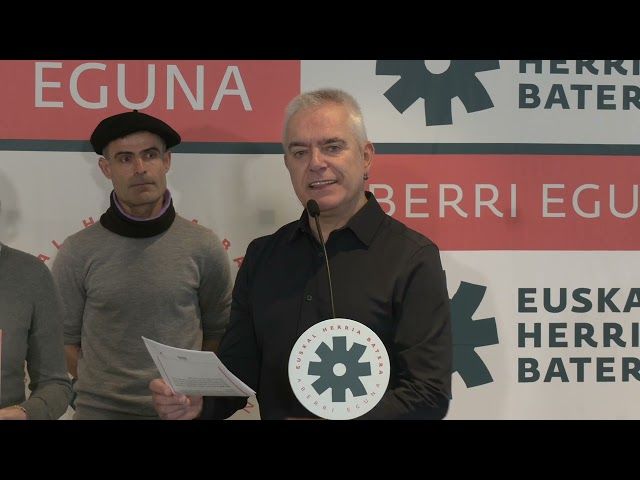 Euskal Herria Batera - 2025eko Aberri Egun Bateratuaren aurkezpen ekitaldia bideoaren irudi txikia