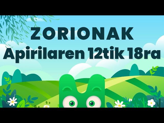 ZORIONAK ZURI - APIRILAREN 12TIK 18RA- MAKUSI KLUBA bideoaren irudi txikia