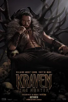 Kraven: Ehiztaria edukiaren posterra
