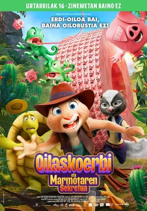 Oilaskoerbi eta marmotaren sekretua edukiaren posterra