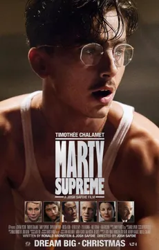 Marty Supreme edukiaren posterra