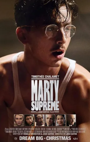 Marty Supreme edukiaren posterra