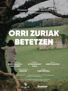 Orri zuriak betetzen edukiaren posterra