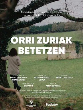 Orri zuriak betetzen edukiaren posterra