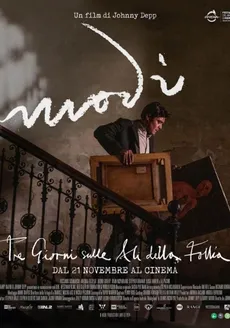 Modigliani, hiru egun eromenaren hegoan edukiaren posterra
