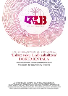 Eskuz esku, LAB zabaltzen edukiaren posterra