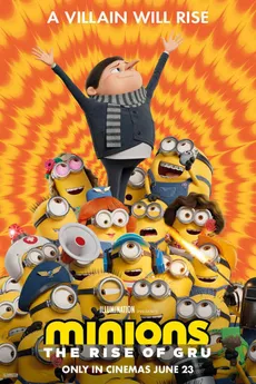 Minions: Gruren sorrera edukiaren posterra