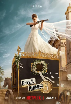 Enola Holmes 3 edukiaren posterra