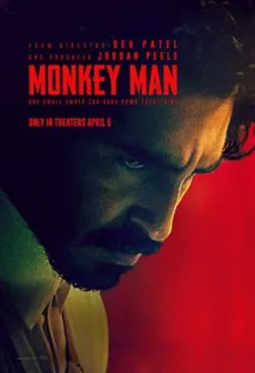 Monkey Man edukiaren posterra