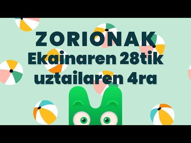 ZORIONAK ZURI - EKAINAREN 28TIK UZTAILAREN 4RA - MAKUSI KLUBA bideoaren irudi txikia