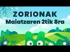 ZORIONAK ZURI - MAIATZAREN 2TIK 8RA - MAKUSI KLUBA edukiaren irudi txikia