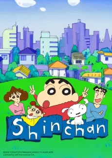 Shin chan edukiaren posterra