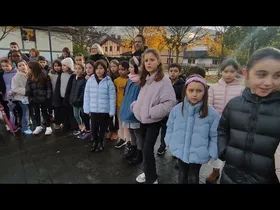 Euskararen Eguna ospatzeko kalejira egin dute Lazkaon edukiaren irudi txikia