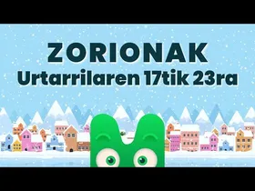 ZORIONAK ZURI - URTARRILAREN 17TIK 23RA - MAKUSI KLUBA edukiaren irudi txikia