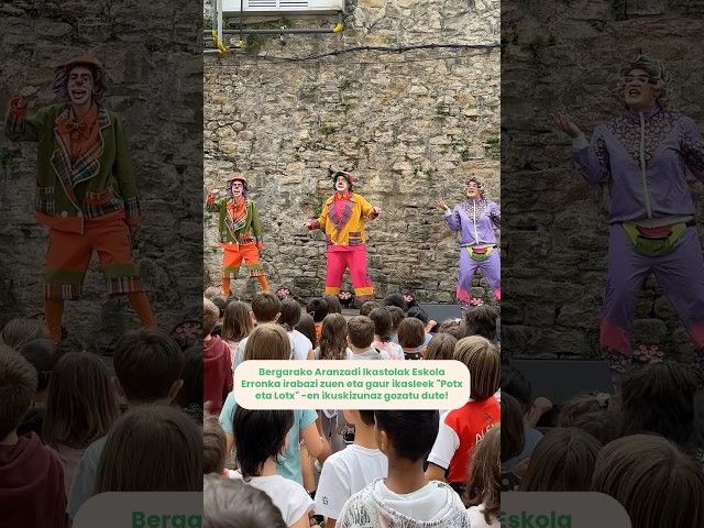 Eskola Erronkako irabazleek “Potx eta Lotx” -en ikuskizunaz gozatu dute 🤩 bideoaren irudi txikia