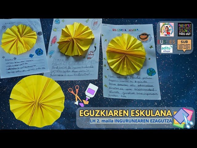 EGUZKIAREN ESKULANA.☀️ | Ingurunearen ezagutza.🌍 Plastika.✂️ 2 maila | Lehen Hezkuntza bideoaren irudi txikia