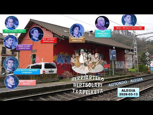 Herriarteko Bertsolari Txapelketa (Boskatu eta Aiztondo) (Alegia, 2026-03-13) (1,24'22'') bideoaren irudi txikia