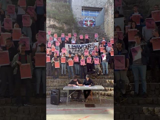 Etxebizitza eskubidearen aldeko mugimenduak pairatutako errepresioaren aurkako agerraldia Donostian bideoaren irudi txikia