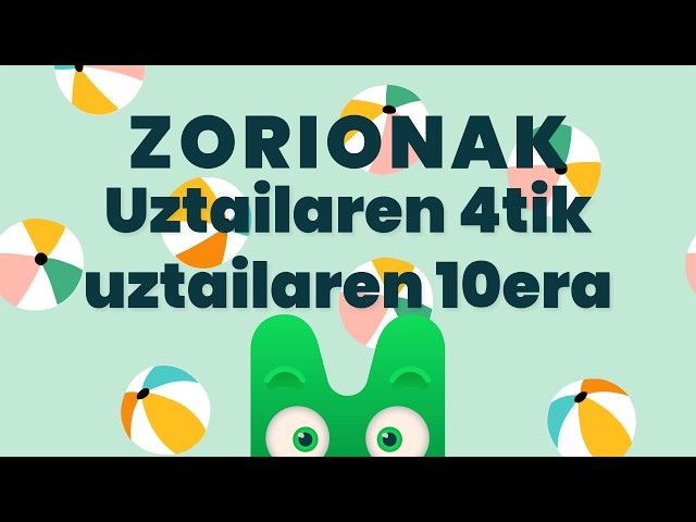 ZORIONAK ZURI - UZTAILAREN 4TIK UZTAILAREN 10ERA - MAKUSI KLUBA bideoaren irudi txikia