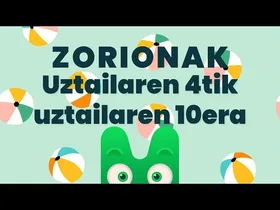 ZORIONAK ZURI - UZTAILAREN 4TIK UZTAILAREN 10ERA - MAKUSI KLUBA edukiaren irudi txikia