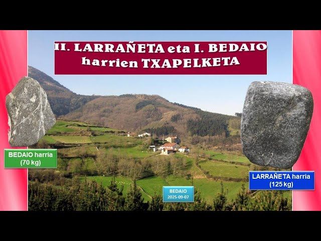 II. Larrañeta eta I. Bedaio harrien txapelketa (Bedaio, 2025-09-07) (39'30'') bideoaren irudi txikia