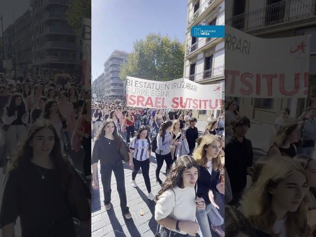 Mila ikasle greban ontzidiaren eta Palestinaren alde bideoaren irudi txikia