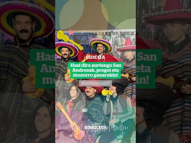 San Andresen pregoia eta mozorro gaua | BINKE bideoaren irudi txikia