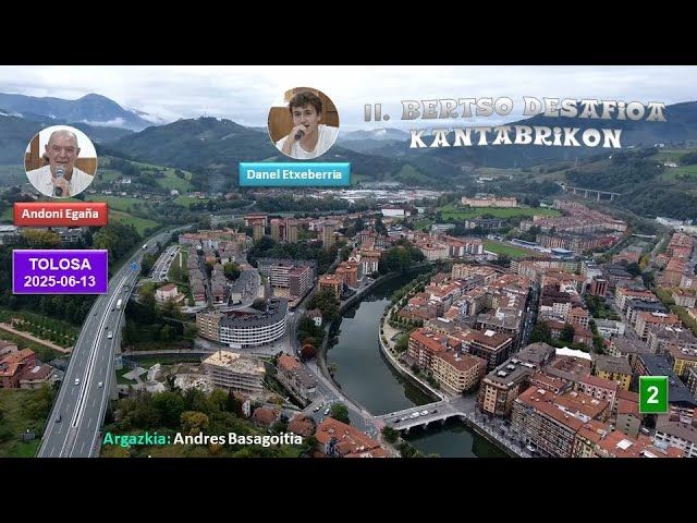 II. Bertso Desafioa Kantabrikon (2) (Tolosa, 2025-06-13) (49'22'') bideoaren irudi txikia