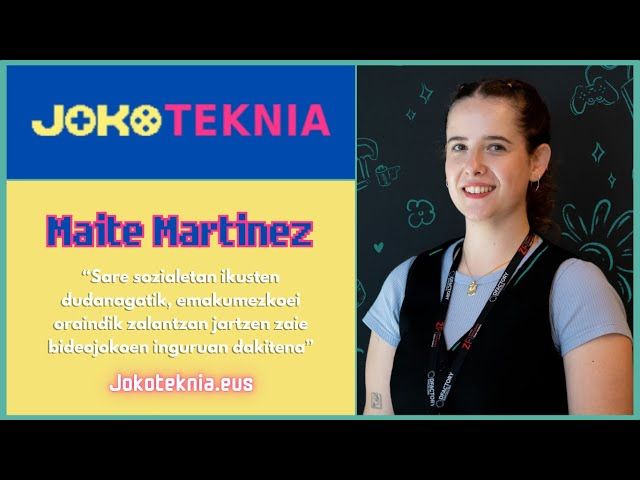 Bideojoko baten marketing kanpaina - Jokoteknia 2024 - Maite Martinez bideoaren irudi txikia